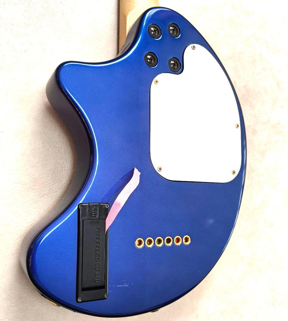 【美品】ZO-3C ブルー アンプ内蔵ギター オーバードライブSW付 専用ケース