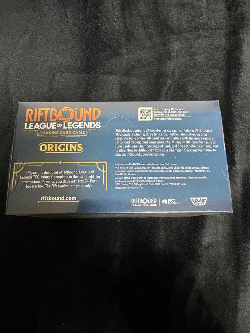 【未開封】Riftbound Orgins Booster Box 英語版 初段