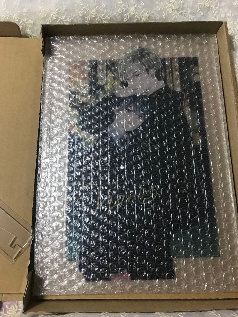 直筆サイン付き描き下ろしアクリルプレート　櫻川なろ先生　道頓堀フライングジーザス