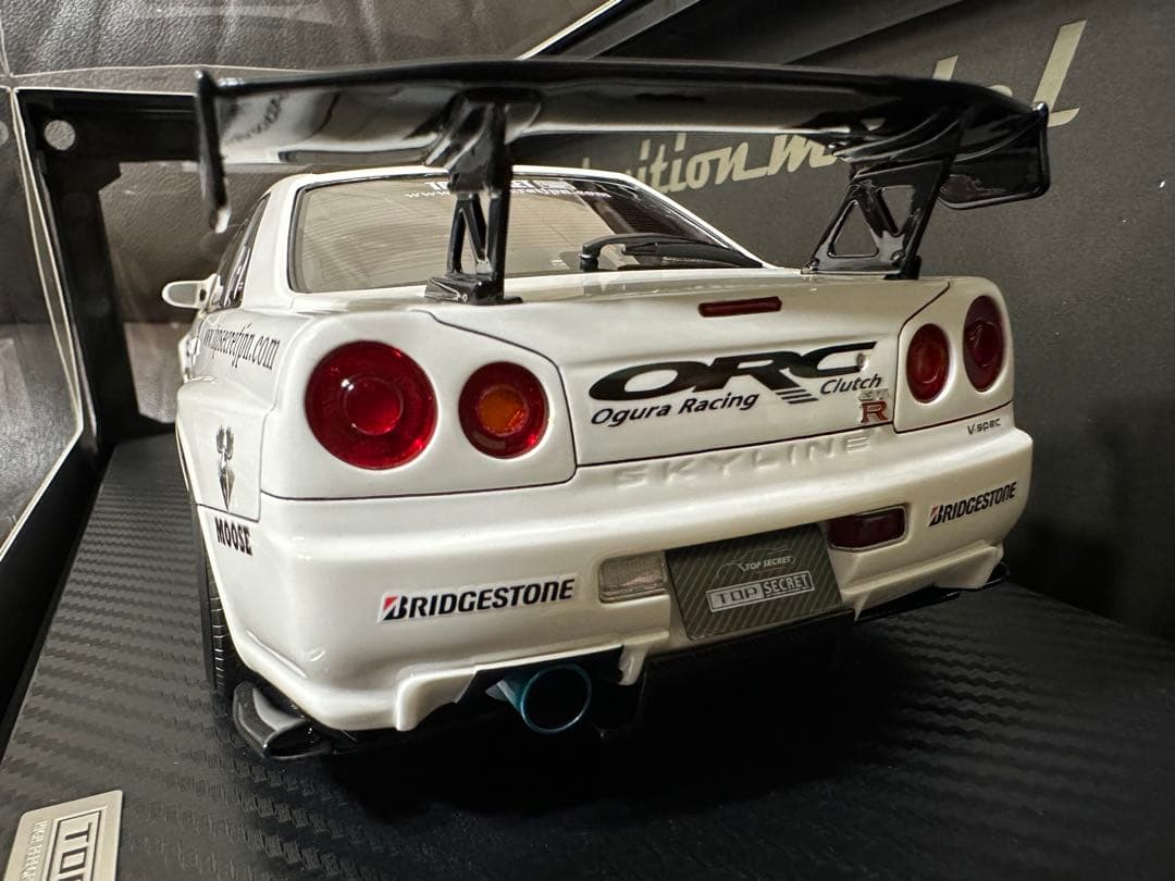 1/18 イグニッションモデル TOP SECRET R34 GT-R 白