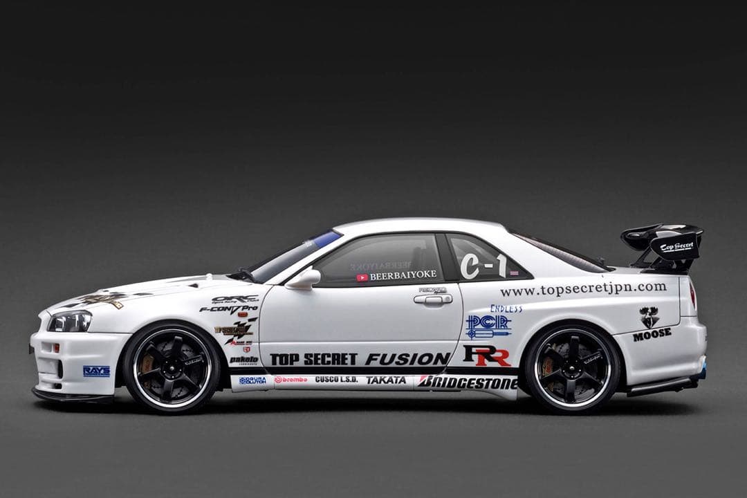 1/18 イグニッションモデル TOP SECRET R34 GT-R 白