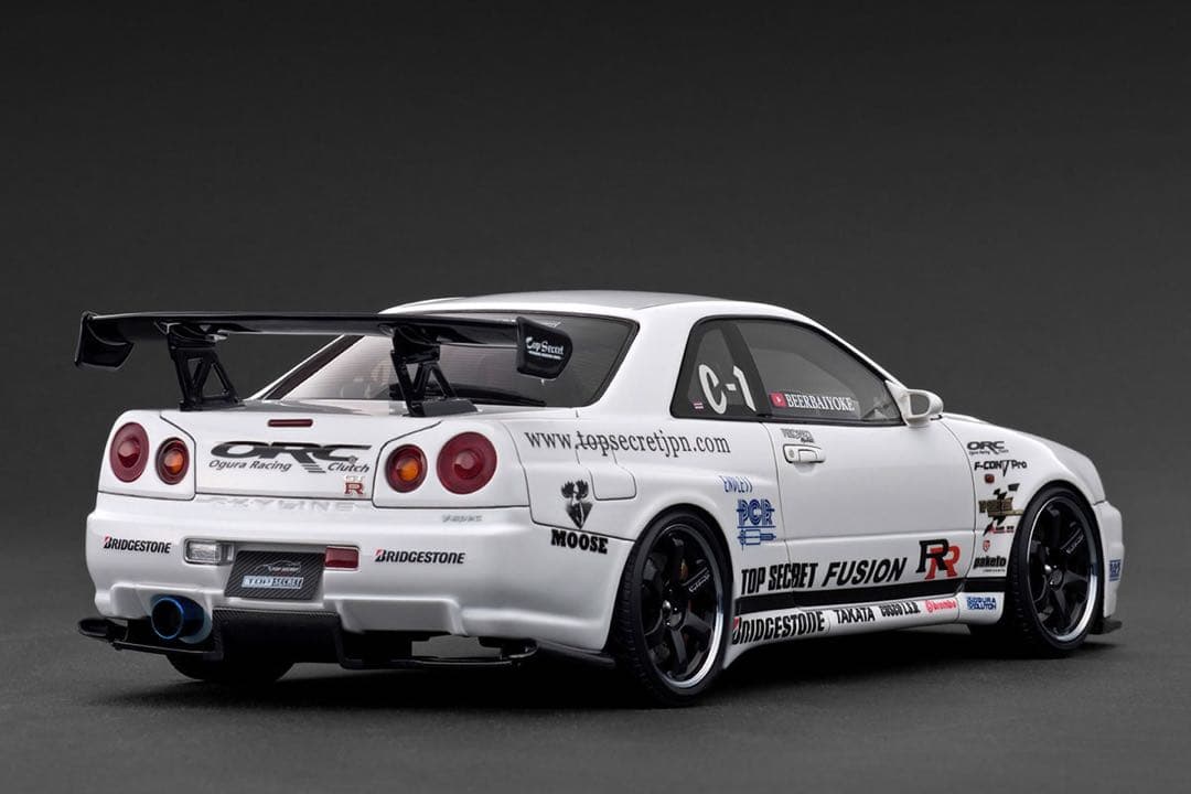 1/18 イグニッションモデル TOP SECRET R34 GT-R 白