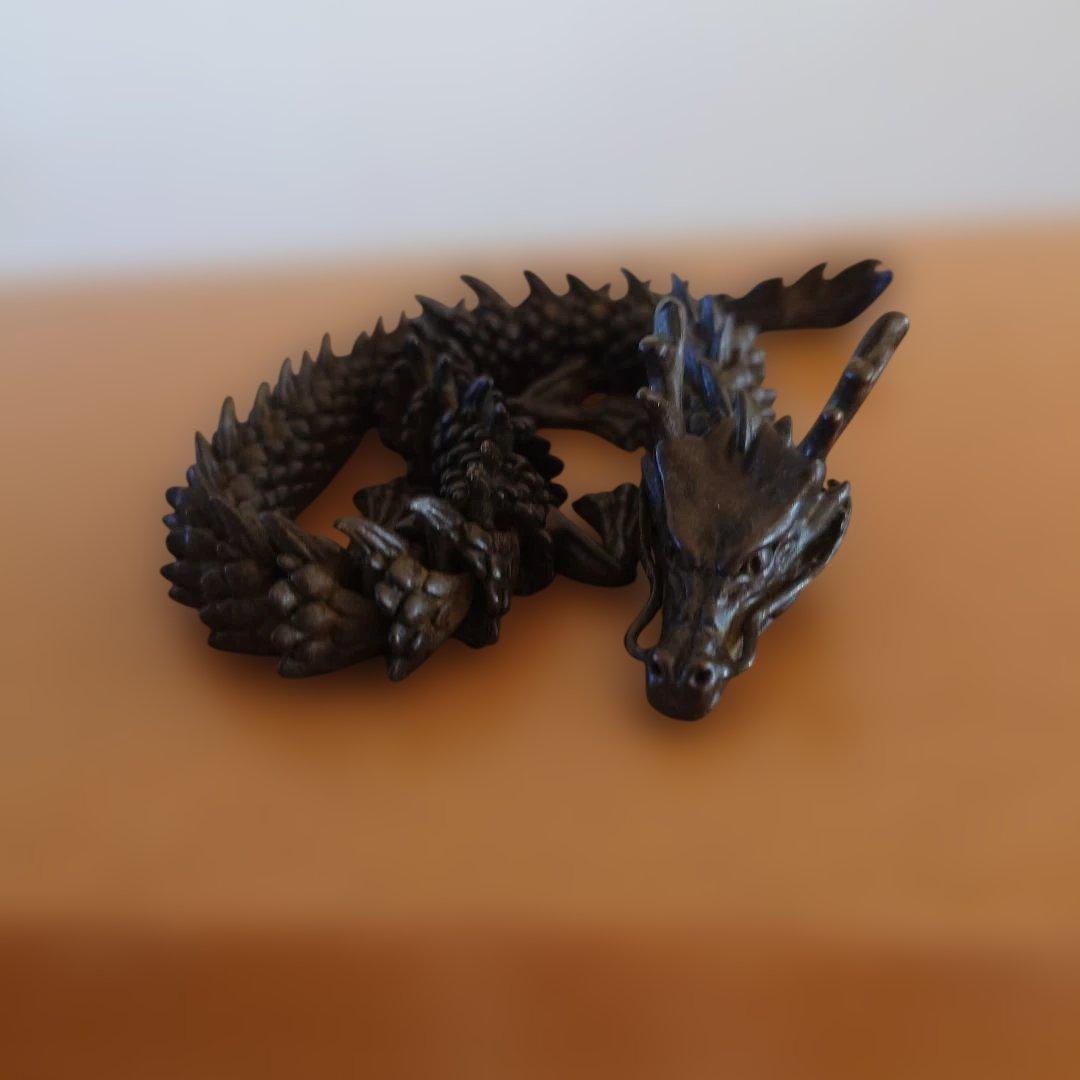 銅製　龍　自在　在銘