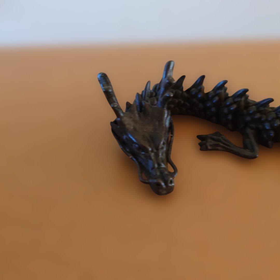 銅製　龍　自在　在銘