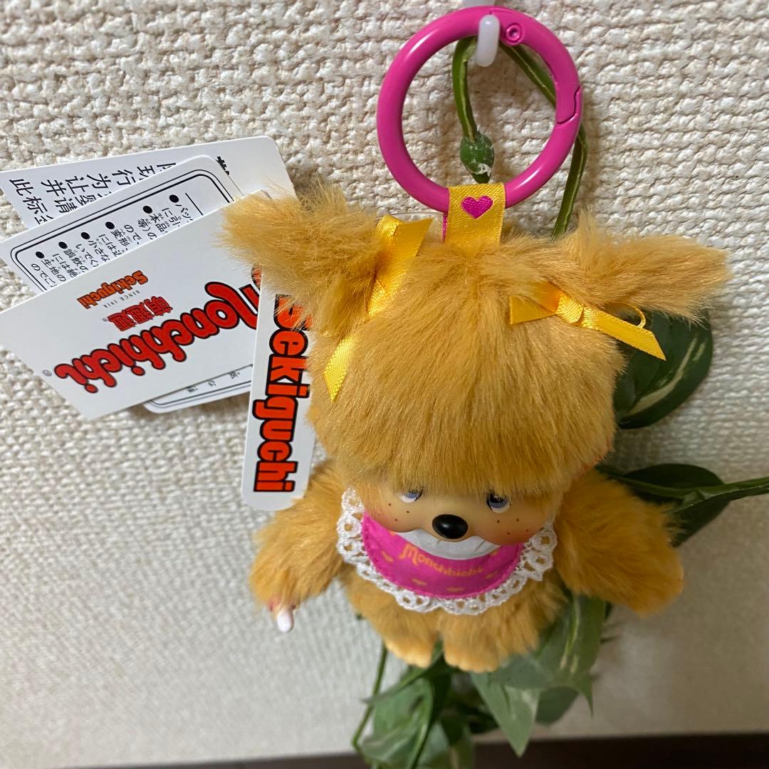にゃんにゃん様　モンチッチ ぬいぐるみツインテール ガール ゴールド香港限定2点