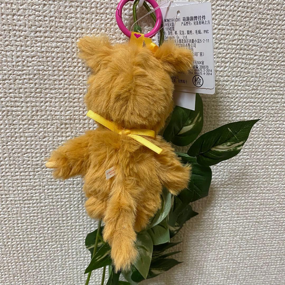 にゃんにゃん様　モンチッチ ぬいぐるみツインテール ガール ゴールド香港限定2点