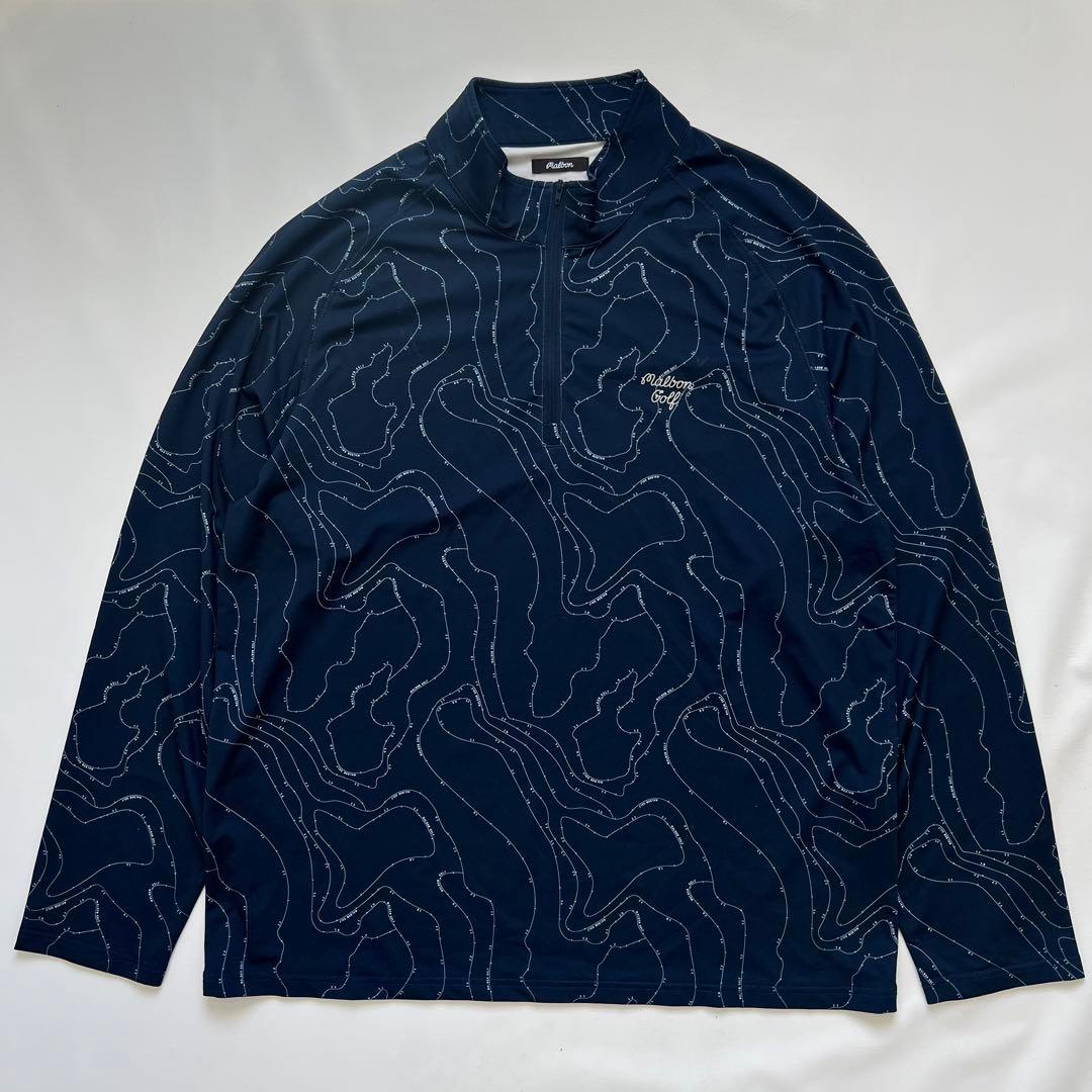 MALBON GOLF マルボンゴルフ　ハーフジップ メンズ　大きいサイズ