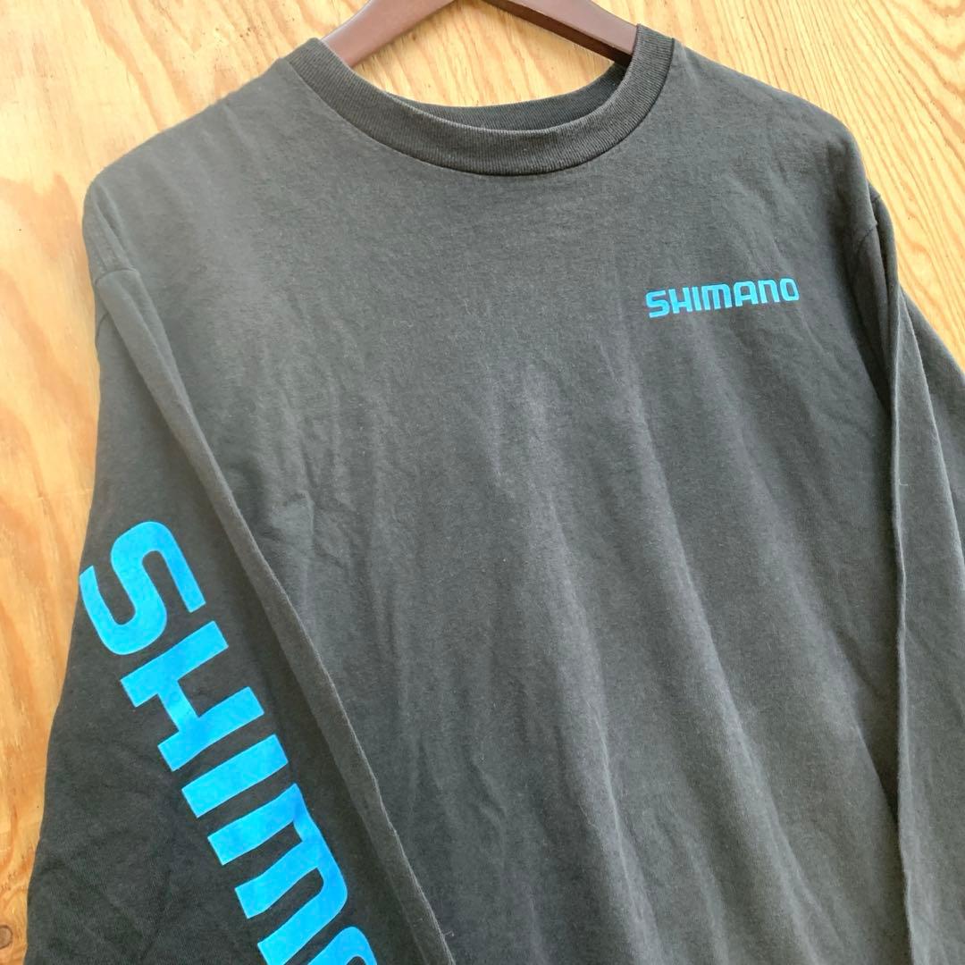 SHIMANO★シマノ★両面プリント★袖プリント★長袖★ロンT★フィッシング★M