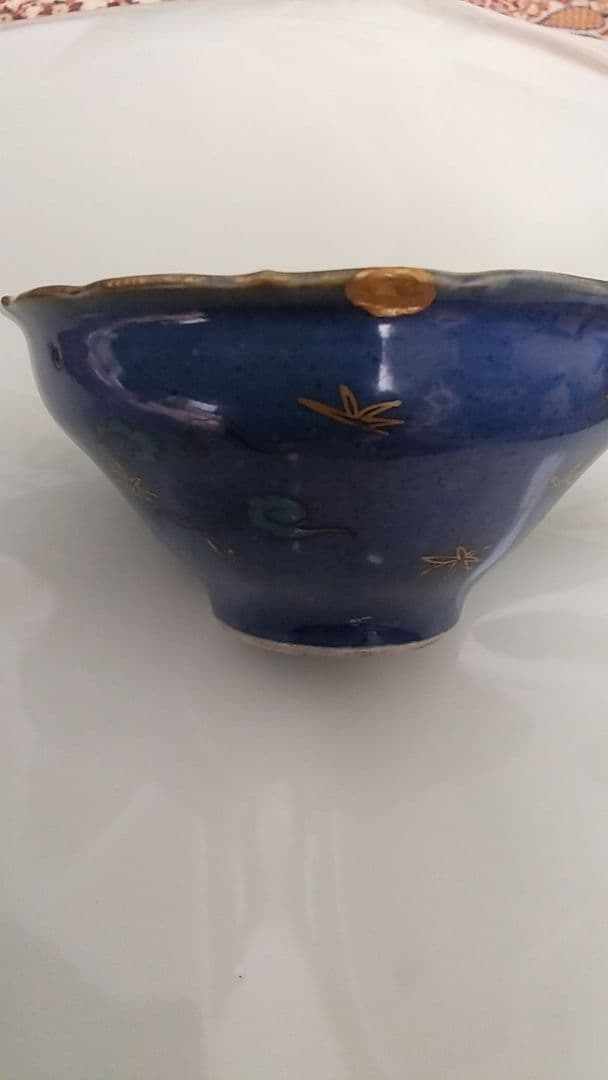 抹茶茶碗 青色