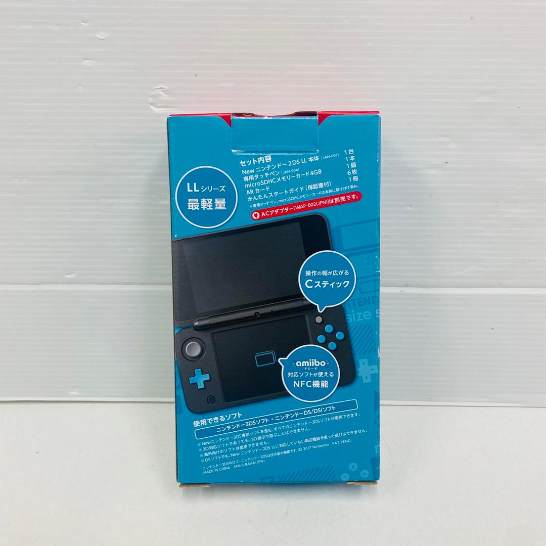 ★未使用品★極美品Newニンテンドー2DS LLブラック×ターコイズ生産終了