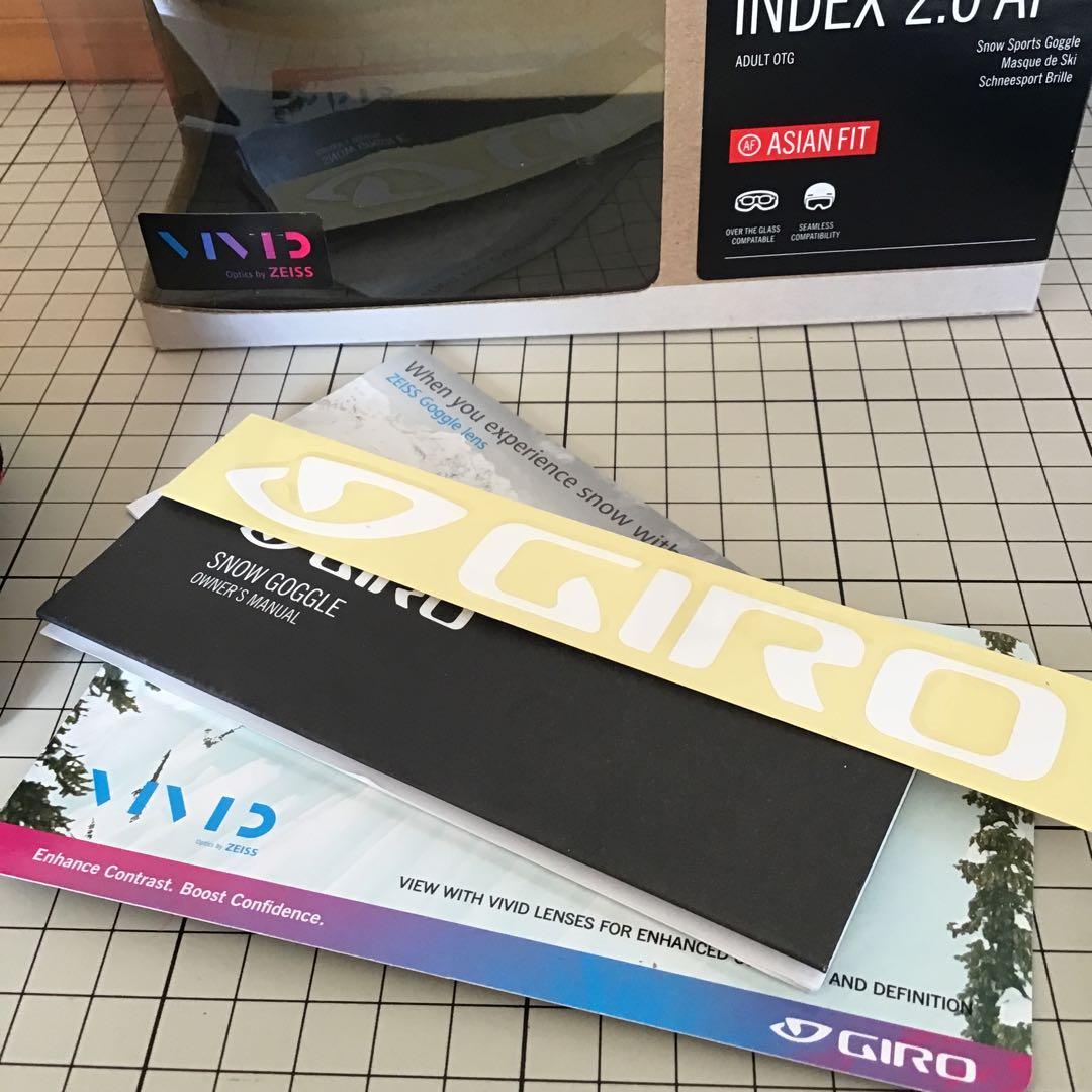 ジロ GIRO INDEX 2.0 AFインデックス 2.0 ゴーグル