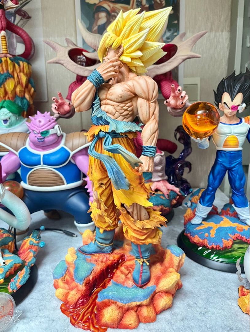 ドラゴンボール ガレージキット　超サイヤ人 孫悟空　レジン スタチュー　B版