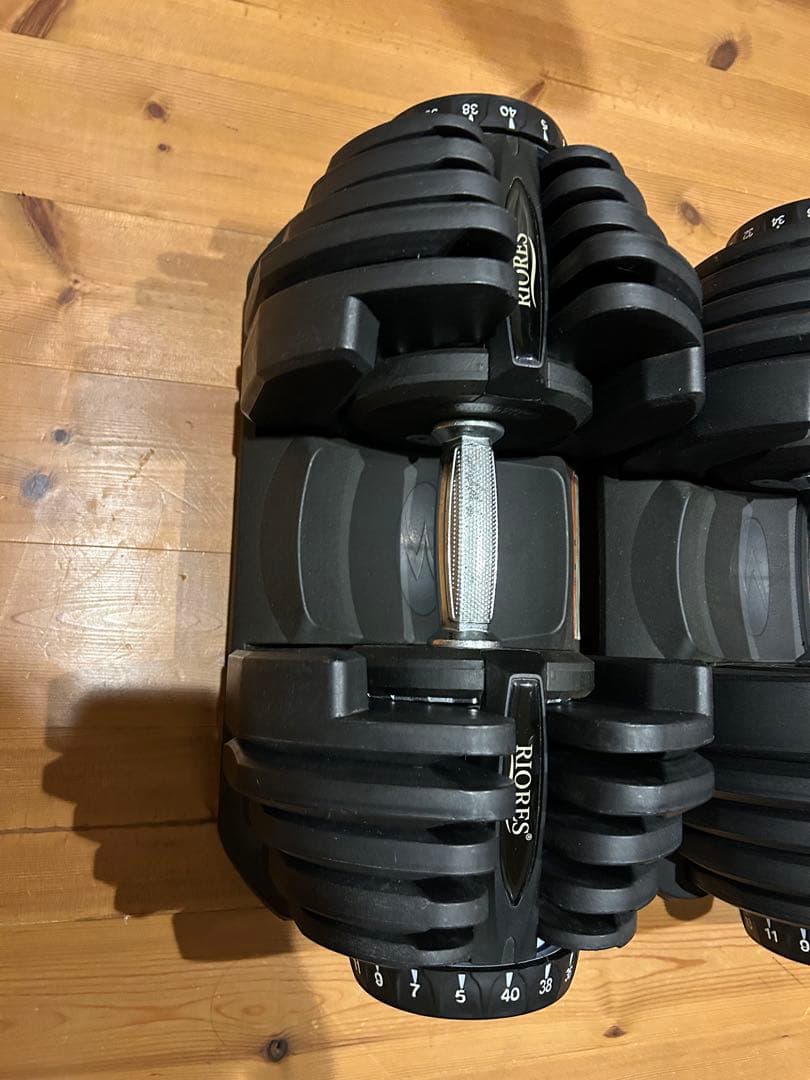 ②RIORES 可変式ダンベル 40kg 別出品2個セット
