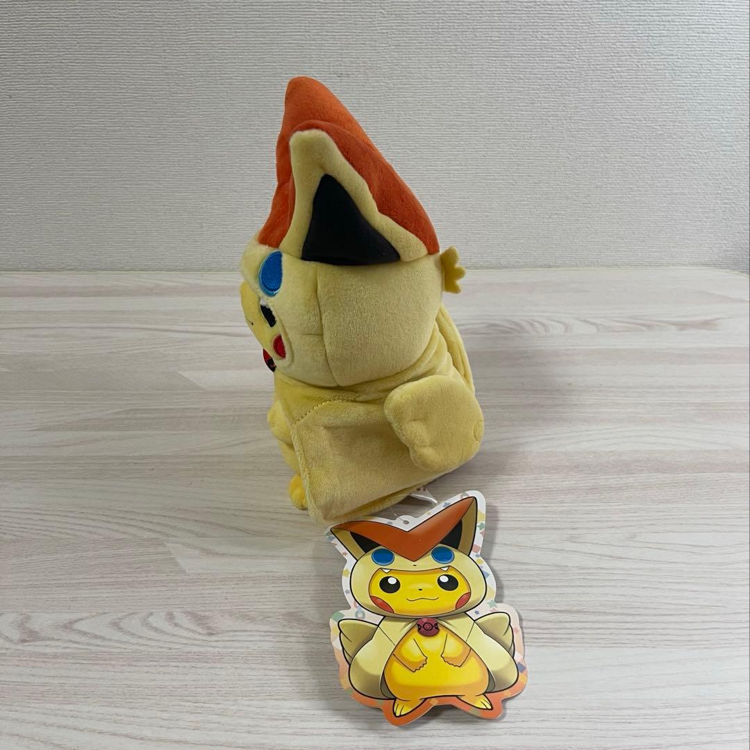 【新品未使用】ポケモンセンター ビクティニのポンチョを着たピカチュウ ぬいぐるみ