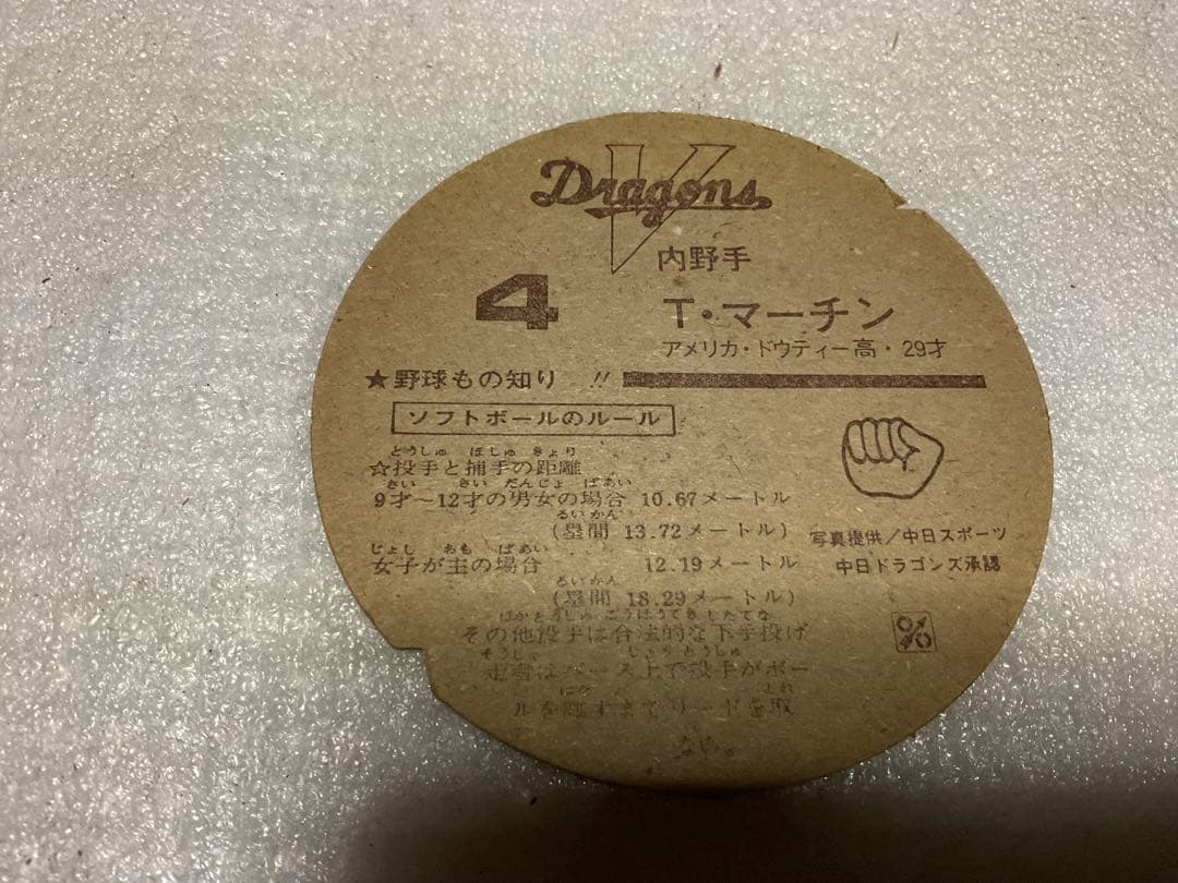 1970年頃／中日ドラゴンズの選手面子。【星野仙一、T・マーチン、谷木恭平等】。
