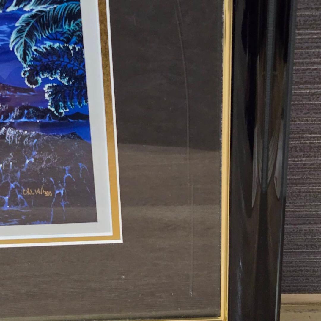 クリスチャン・ラッセン セレニティー　ミクスドメディア 直筆サイン　証明書付