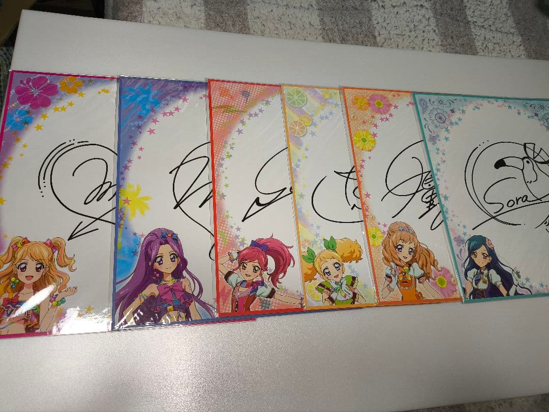アイカツ　星宮いちご　他　色紙13枚 クリアポスター2枚　おふろポスター1枚