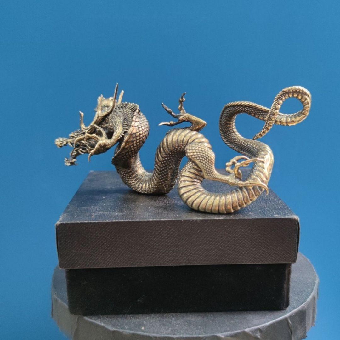銅製 神龍 中国龍 鎮宅 辟邪 開運 風水 招財 装飾品 工芸品 置物
