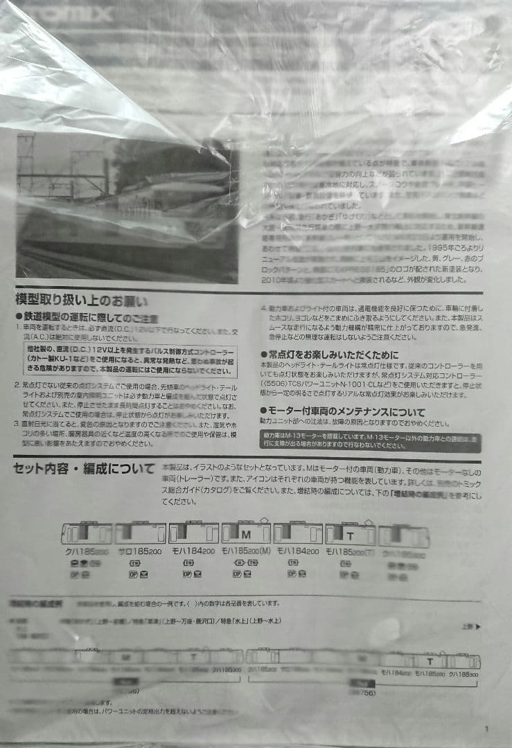 Nゲージ TOMIX 185系200番台 エクスプレス185 水上号