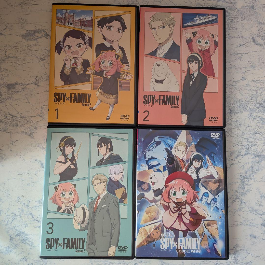 DVD　SPY×FAMILY Season 1、2、劇場版　全10巻