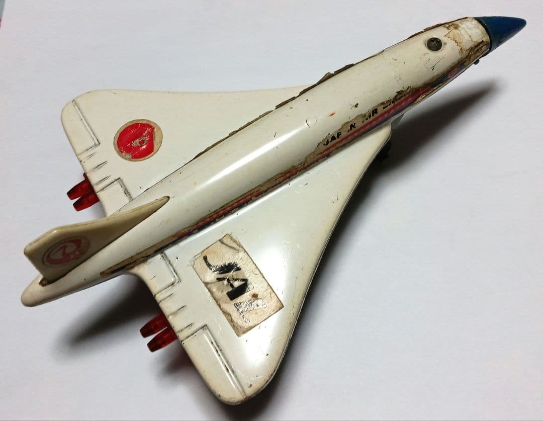 アサヒ玩具　コンコルド　ブリキ　日航JAL ATC飛行機 ブリキ　レア