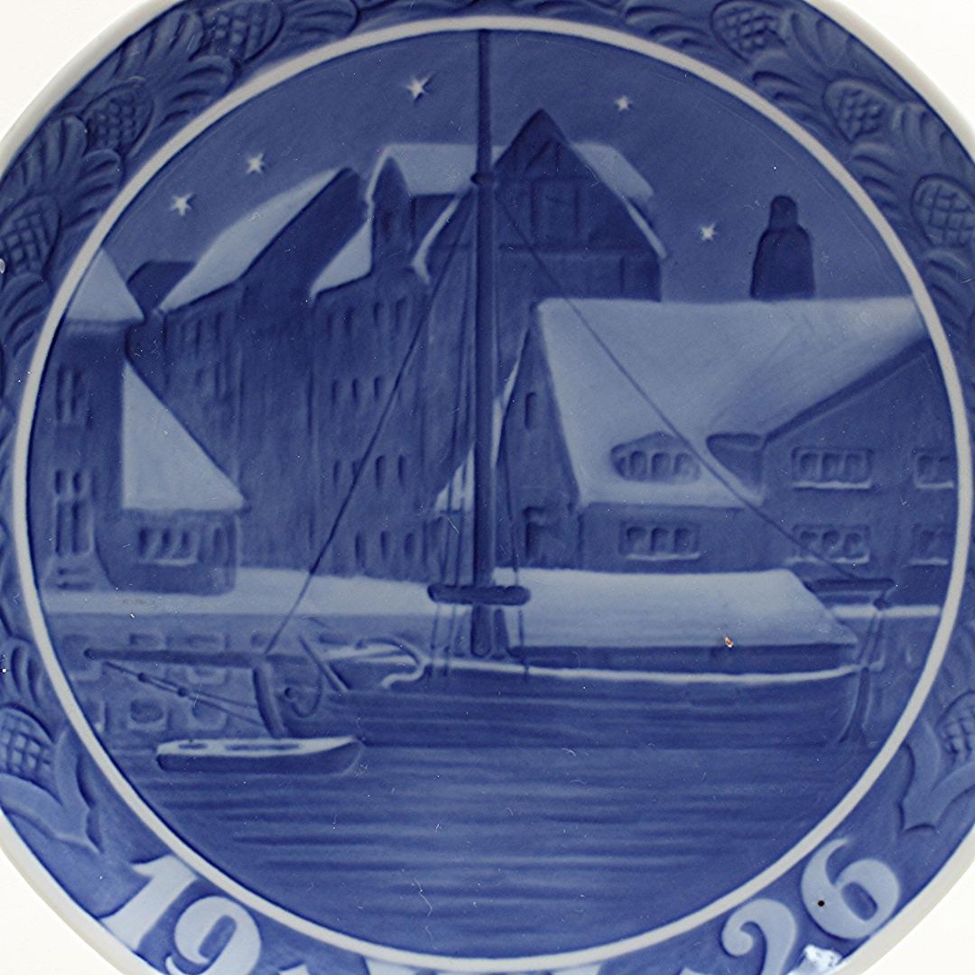 1926年「クリスチャンハウンの古い倉庫」イヤープレート ロイヤルコペンハーゲン