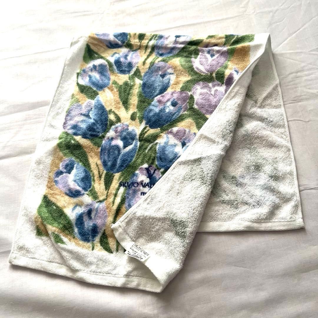 【未使用】❤️SILVIO VALENTINO フェイスタオル　花　柄