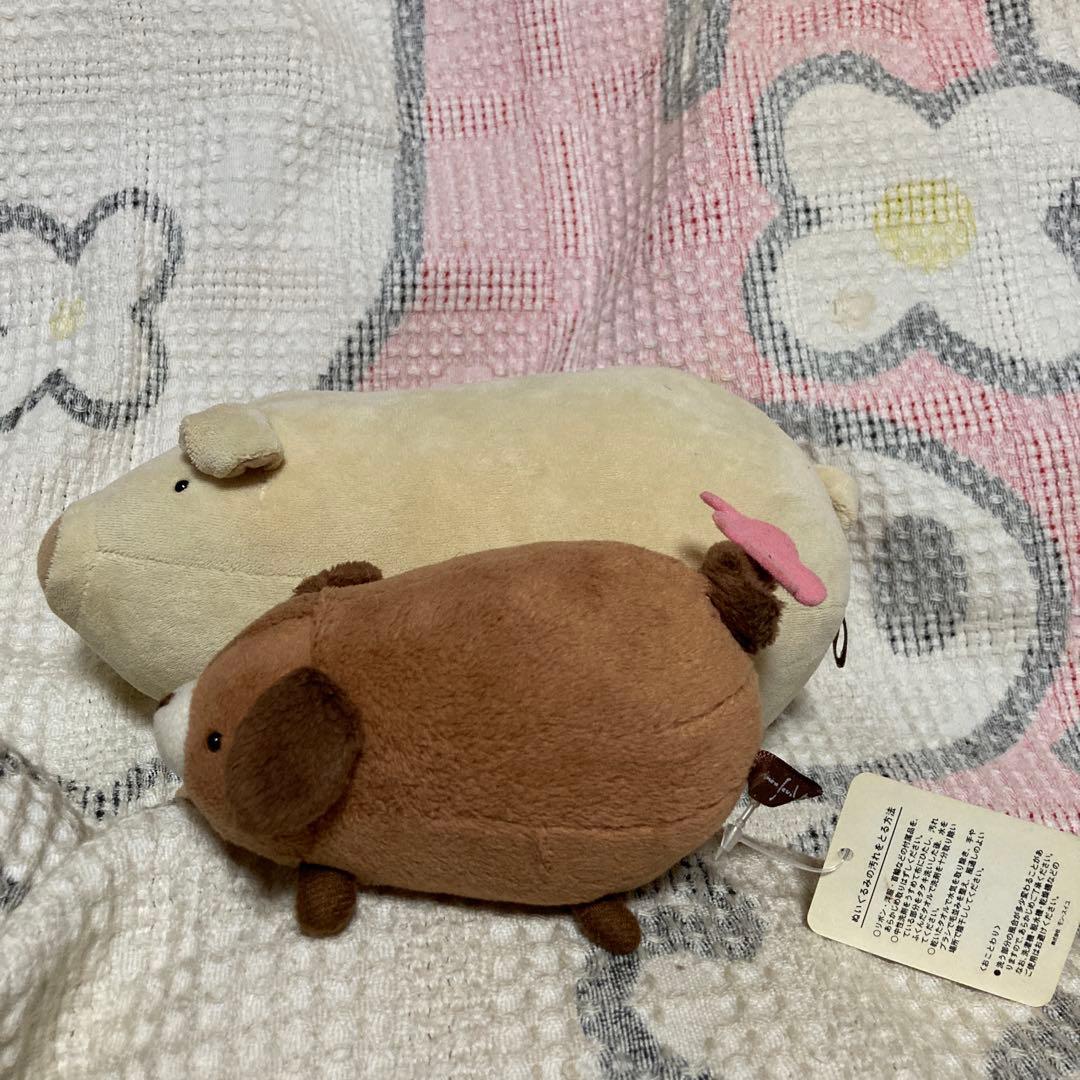 モンスイユ　ブタ＆イヌ　ぬいぐるみ　中古品　バラ売り不可
