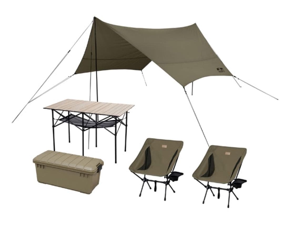 キャンプ用品5点セットHUGEL Low Type C5S-2L