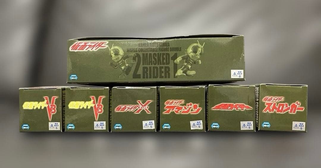 仮面ライダーシリーズ　ワールドコレクタブルフィギュア　ライダーキック　全7種