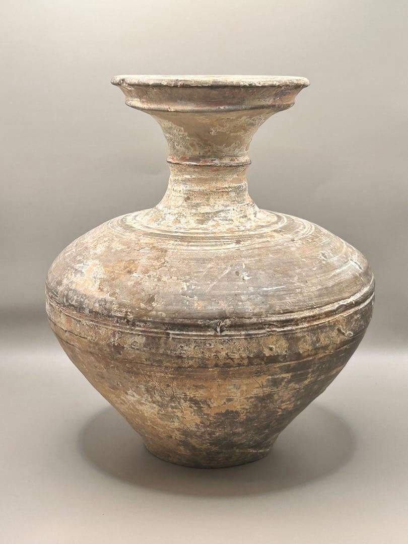 美術品　唐加彩陶瓶　骨董品　陶芸　花瓶　土器　長頸壺　李朝　花瓶　徳利　出土