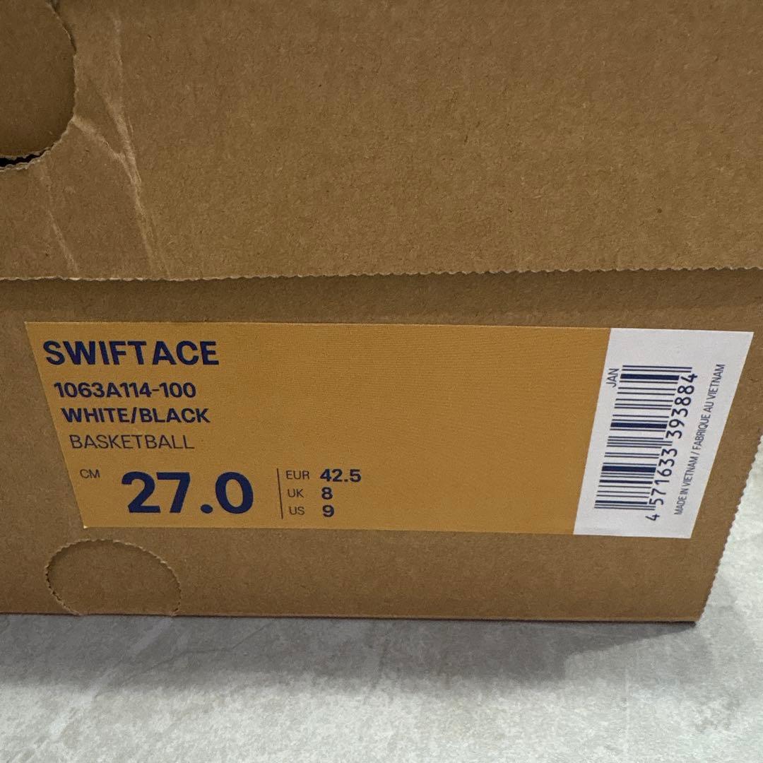 アシックス SWIFTACE スイフトエース 27cm WHITE/BLACK