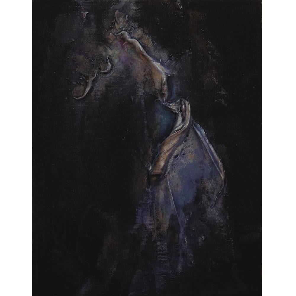 内野隆文　抽象画　F0号　絵画　キャンバス　アクリル　現代美術　額縁