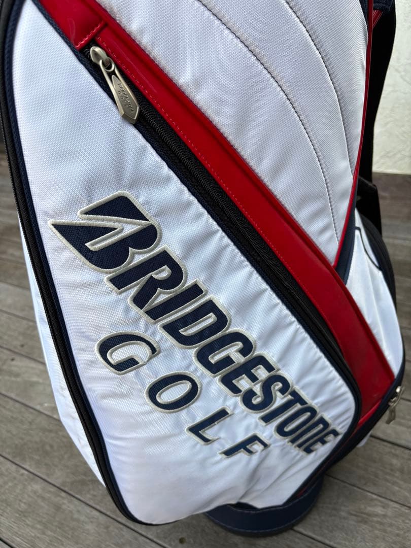 BRIDGESTONE GOLF キャディバッグ ホワイト/ネイビー