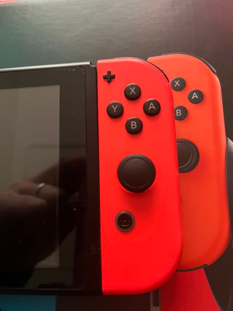 付属品完備/美品/Nintendo Switch 赤/青 本体　sdカード付