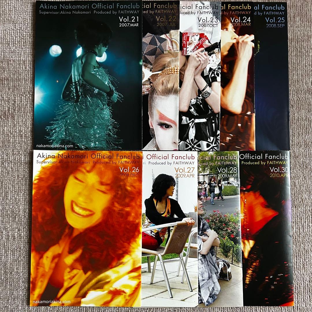 中森明菜　FAITHWAY 創刊号〜vol.30（vol.29欠品）&号外他