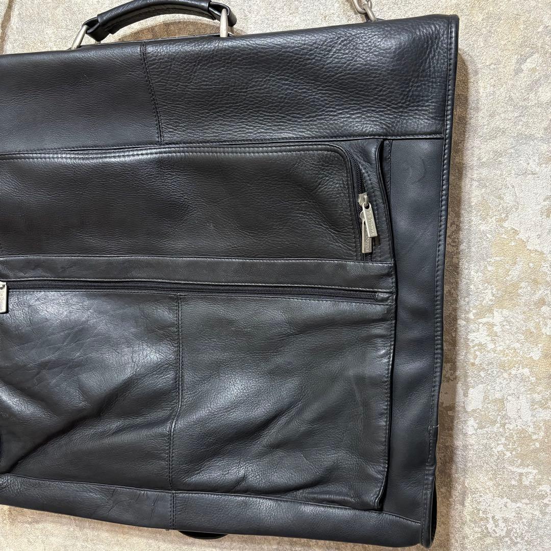 Le Donne Leatherレザー ガーメントバッグ スーツ 収納 旅行