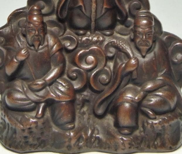 出羽三山像 置物 古備前 骨董品 備前焼 レア古備前・レア備前焼