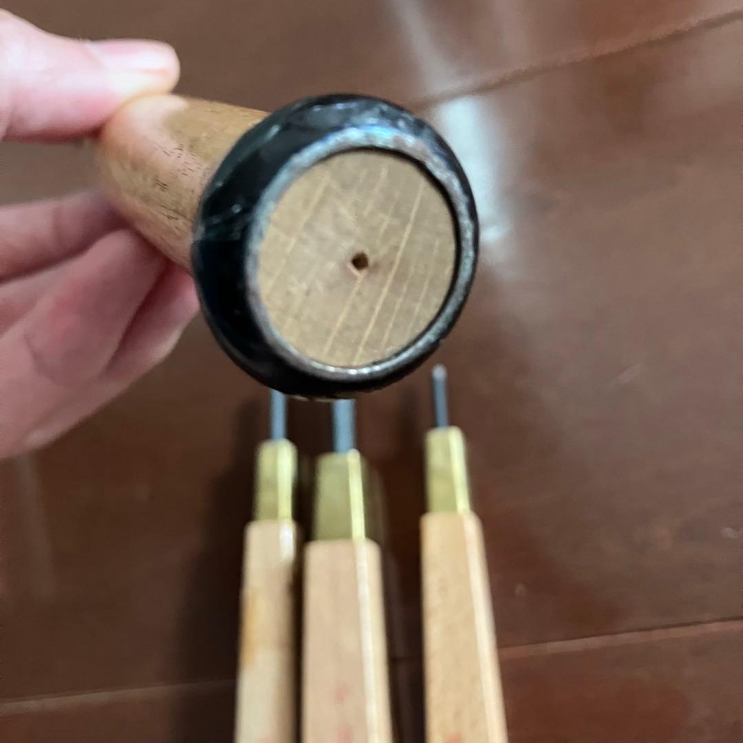 研綱　三角刀　深丸ノミ