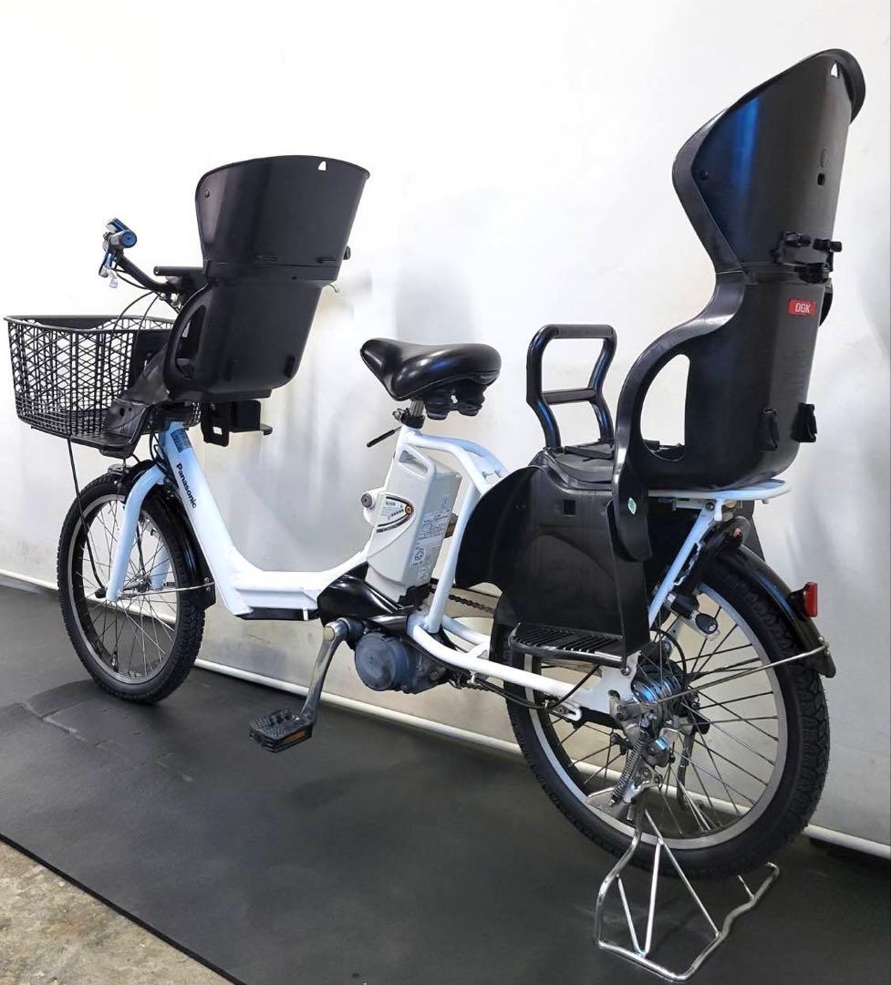 1年保証 パナソニック　ギュット　20インチ　子供乗せ　白色　電動アシスト自転車
