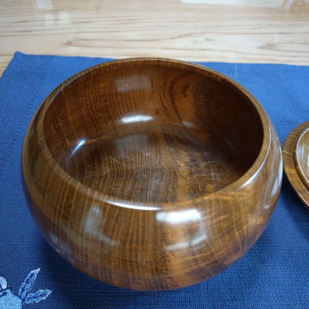 日向特製本蛤碁石(超美品) 島桑碁笥(美品) 桐碁笥箱　囲碁用品