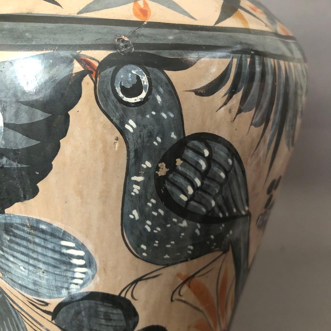 メキシコ　トナラ焼の壺