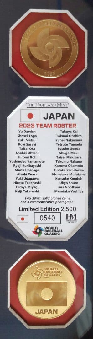 2023 WORLD BASEBALL CLASSIC【祝　優勝】日本代表フォト