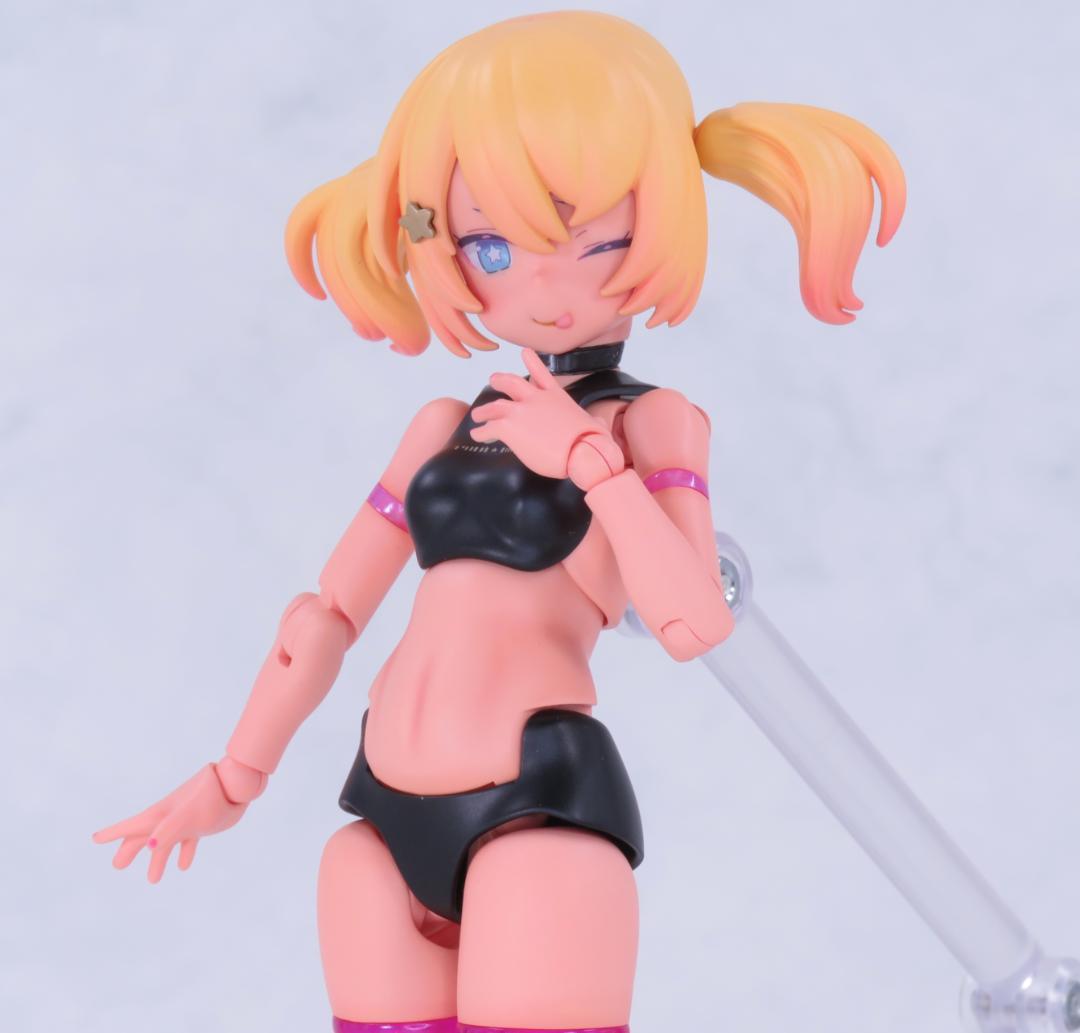 た*ー様 PUNI☆MOFU 黒マオ 改修 全塗装 完成品 コトブキヤ プラモデ