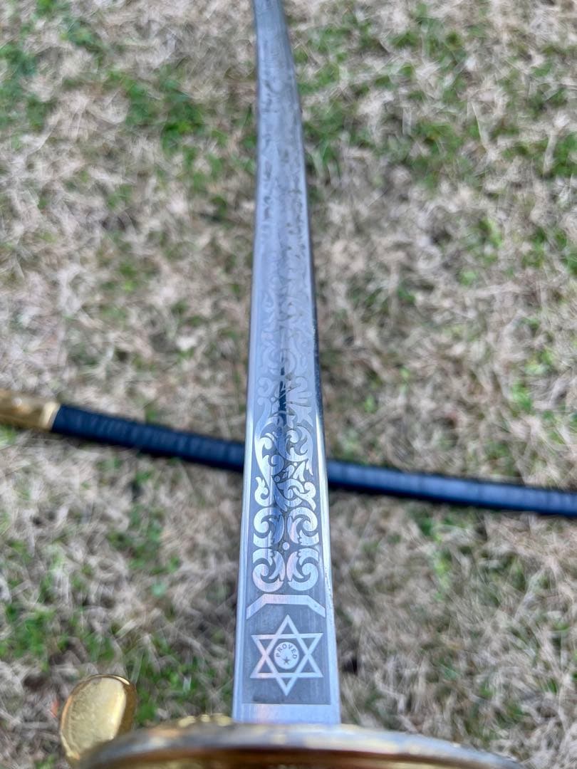 米軍放出品 希少品 式典用サーベル 模造刀 鞘付 30インチ 全長90.5cm