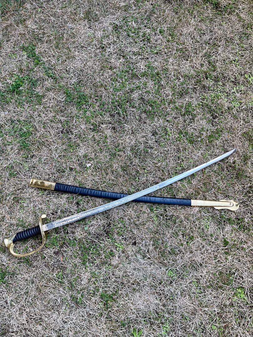 米軍放出品 希少品 式典用サーベル 模造刀 鞘付 30インチ 全長90.5cm