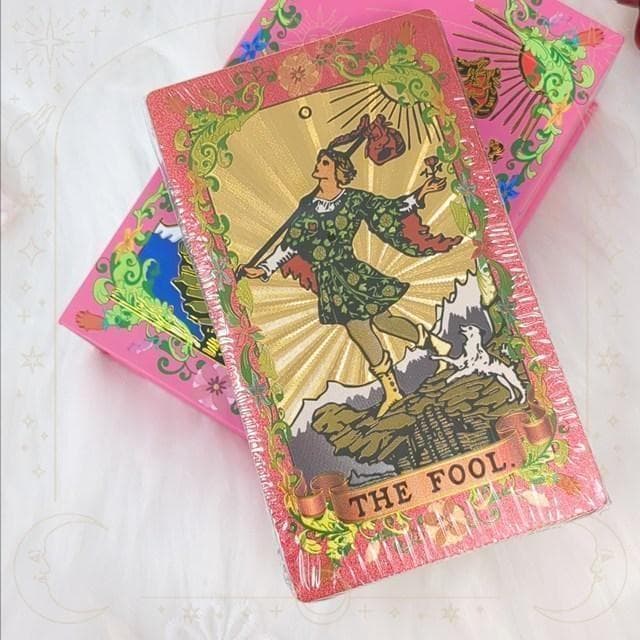 【タロットカード】レアカラー✨薔薇色ローズゴールド仕様 プラスチック製 箱入り