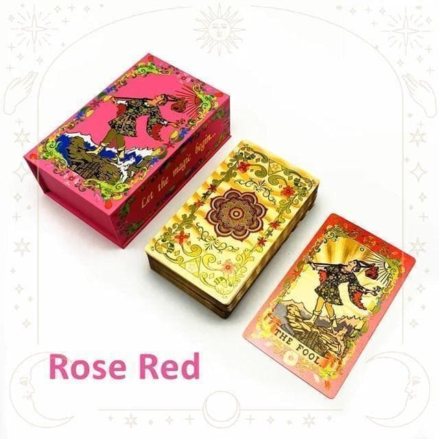 【タロットカード】レアカラー✨薔薇色ローズゴールド仕様 プラスチック製 箱入り