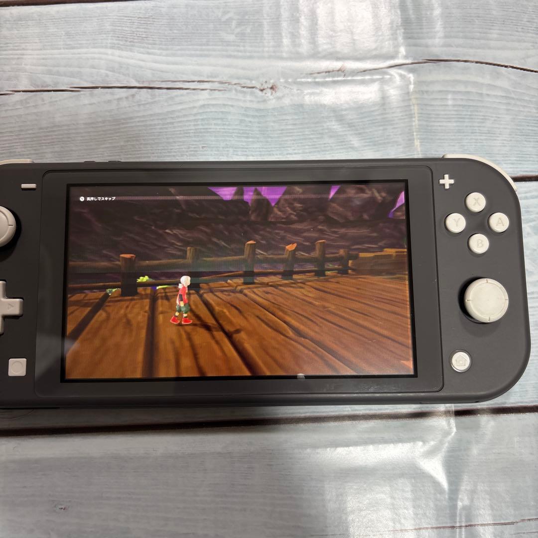 Switchライト本体のみ　グレー　液晶難あり　訳ありジャンク品