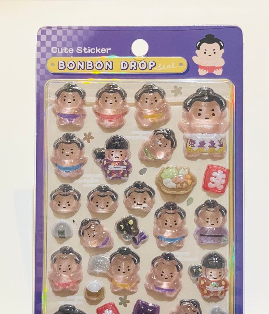 ボンボンドロップシール　和柄　9枚